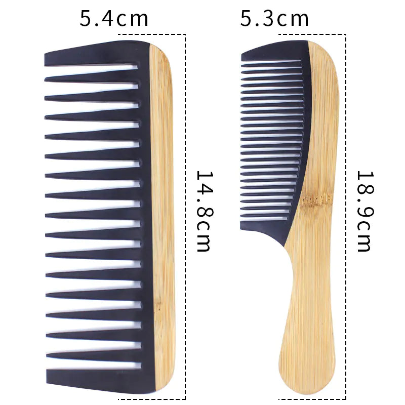 Natural Bamboo Hair Comb Collection