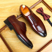 Men's Breathable British Leather Shoes