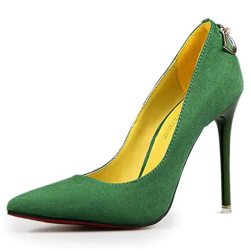 Suede Super High Heels - Statement Elegance for the Bold Woman