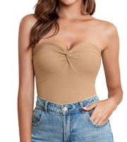 Strapless Cotton Tube Top