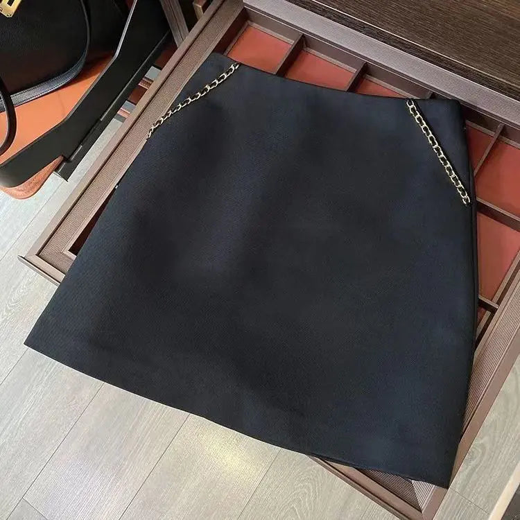 High Waist A-Line Skirt