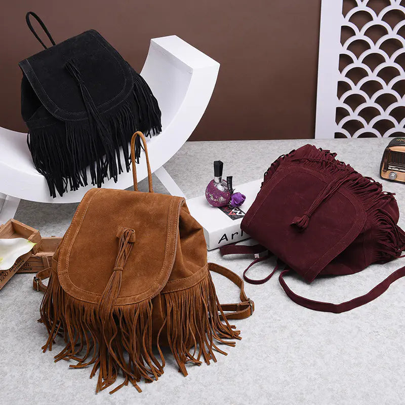 Women's Casual Plush Backpack