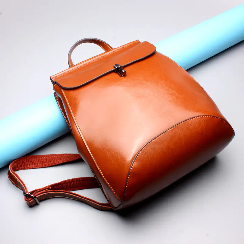Waxed Cowhide Backpack