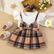 Summer Princess Plaid Cotton Dress