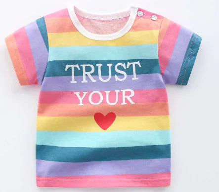 Cotton All-Match T-Shirts for Babies and Children