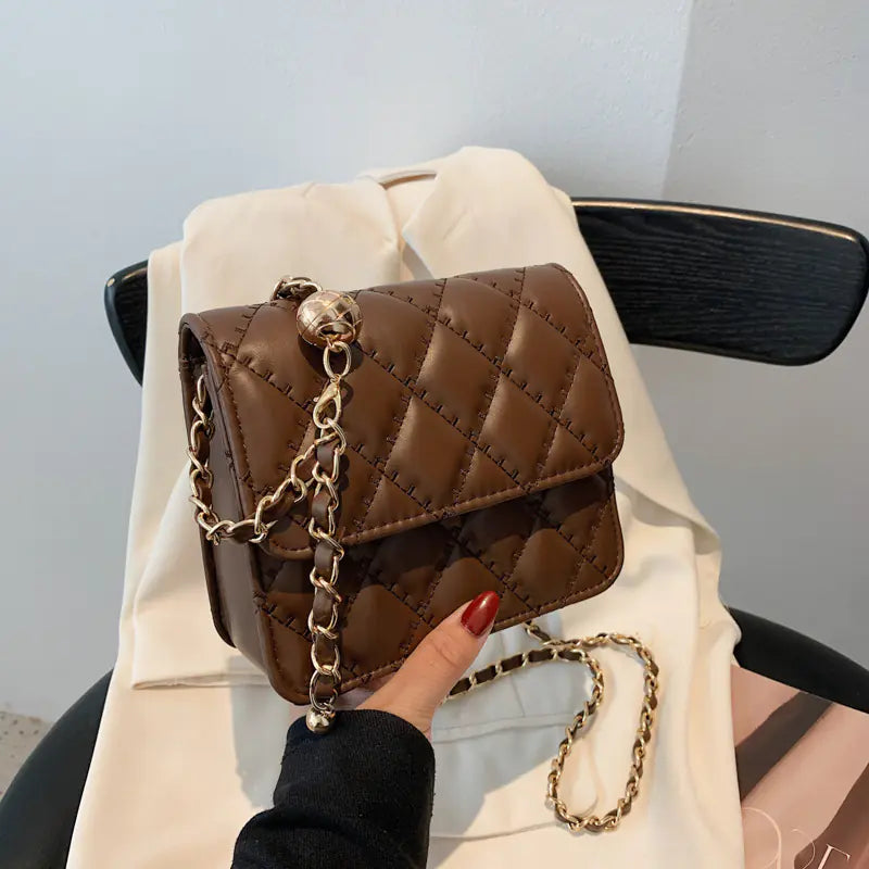 "Trendy Rhombic Chain Bag for Net Celebrities"