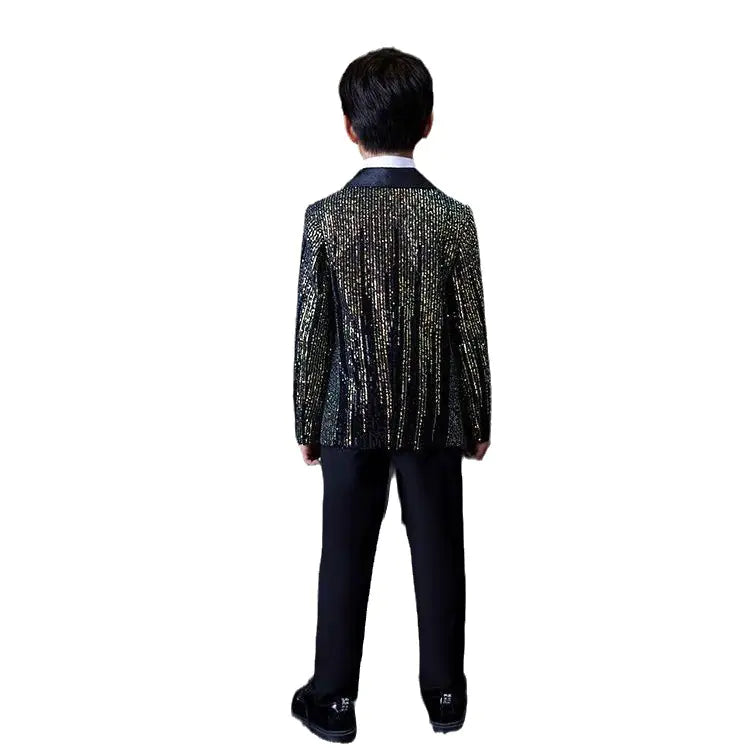 Colorful Meteor Sequin Suit Set -