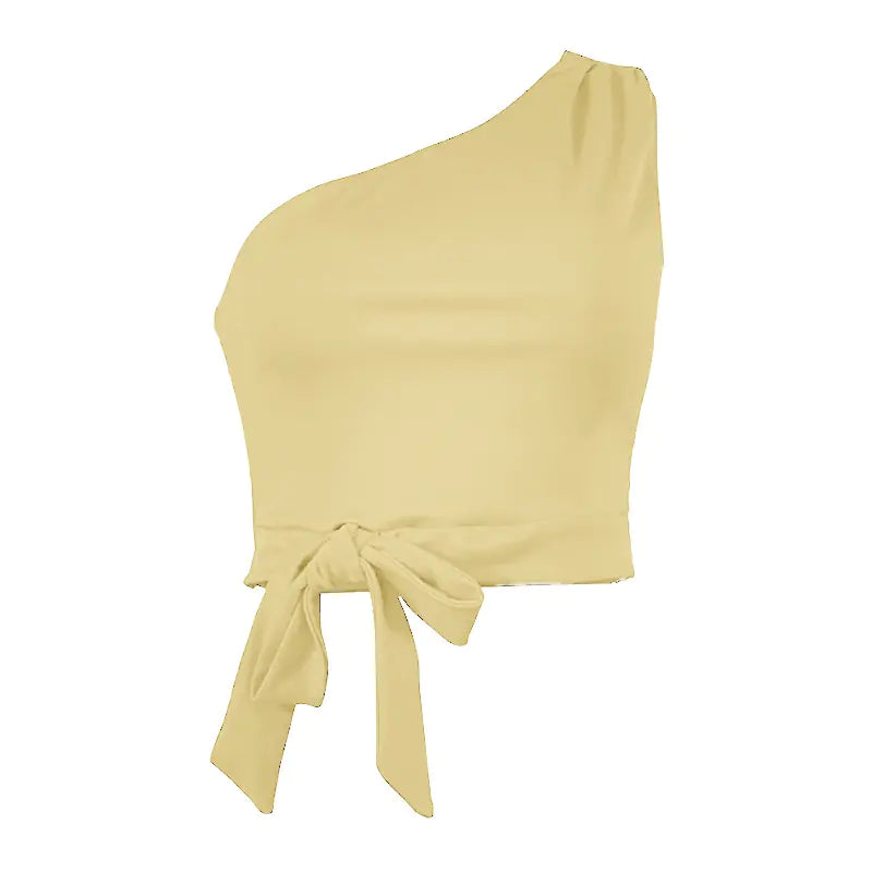 One-Shoulder Crop Top