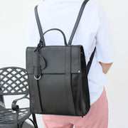 High-Capacity Leather Backpack