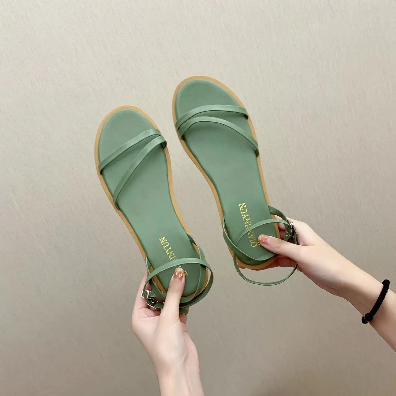 Flat Double Roman Sandals