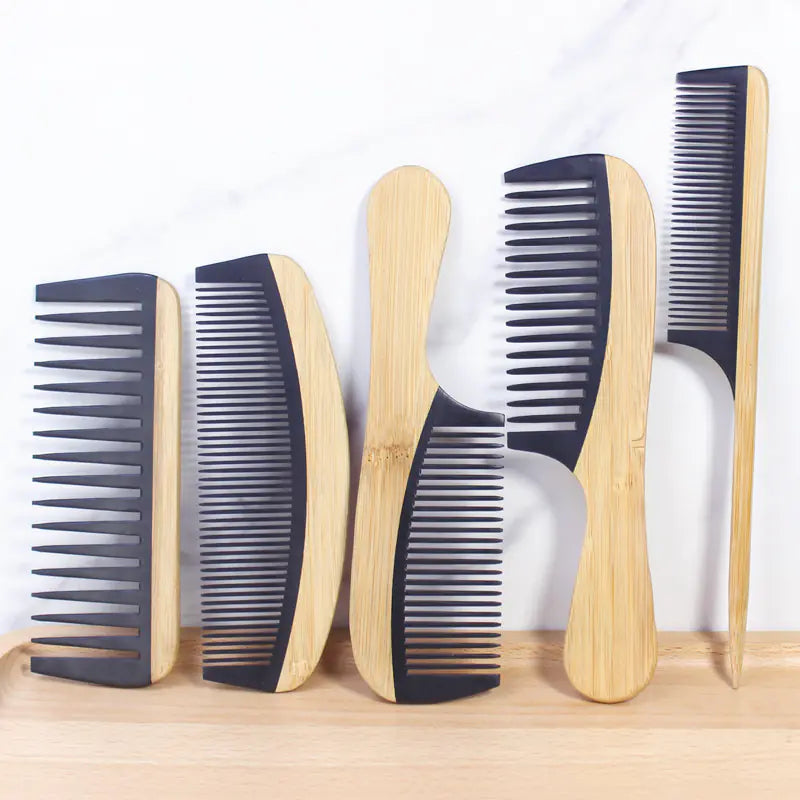 Natural Bamboo Hair Comb Collection