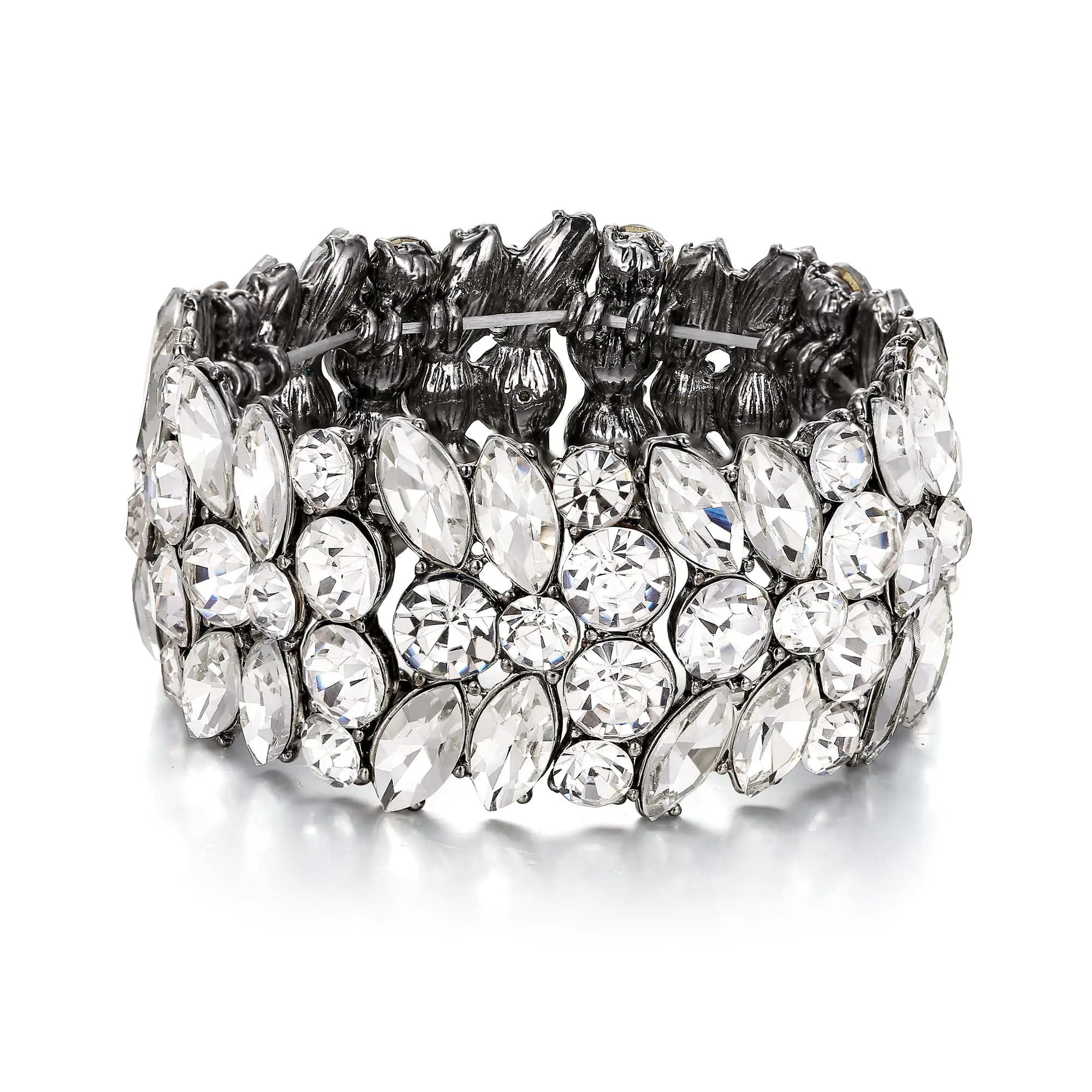 Dazzling Crystal Cuff Bracelet