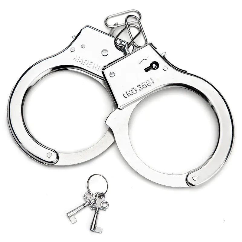 Metal Bondage Handcuffs with Plush Lining