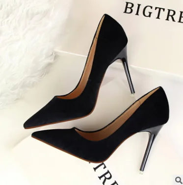 Minimalist Pointed Toe High Heels