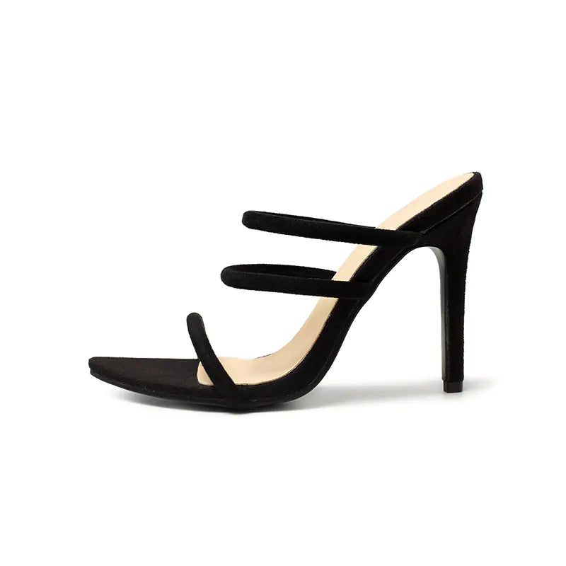 Summer Fluorescent Pointed Stiletto Sandals