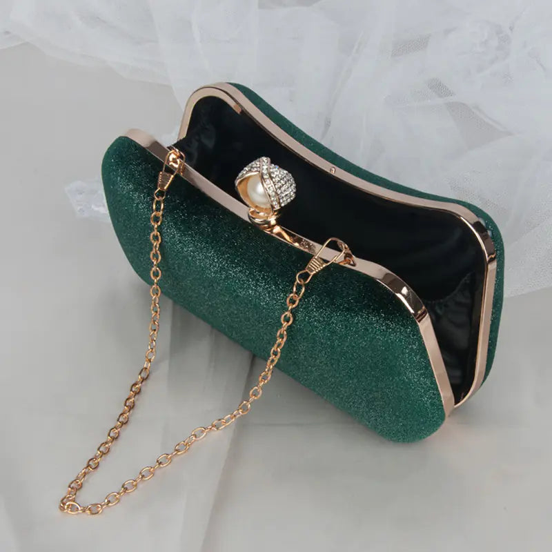 Verde Luxe Plush Contemporary Shoulder Bag