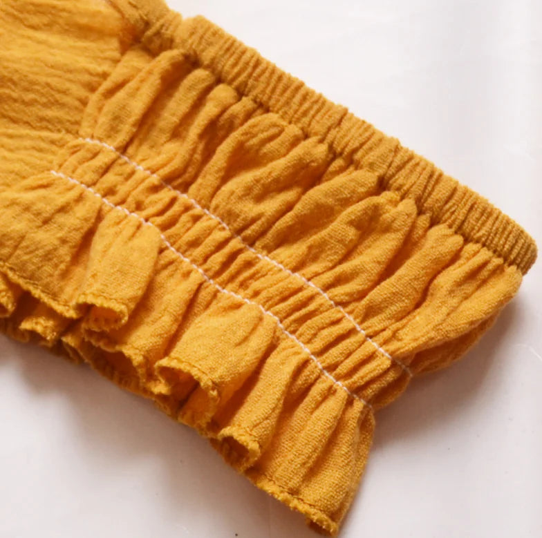 Wrapped Ruffle Elegance