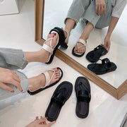 All-Match Flat Roman Platform Sandals