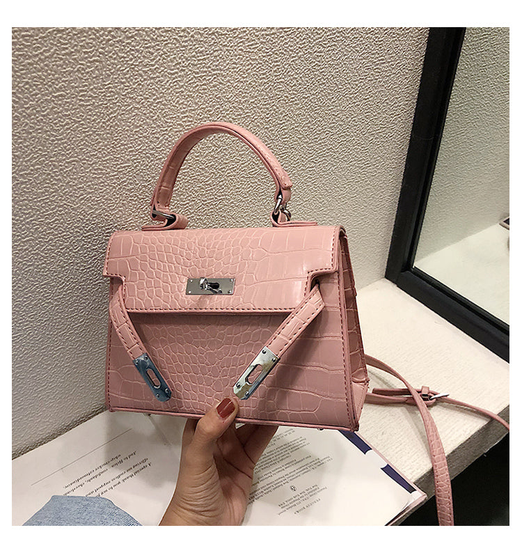 Crocodile Texture Luxury Handbag