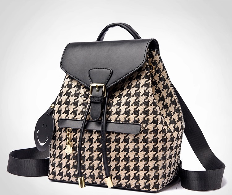 Pattern Cylindrical Travel Backpack