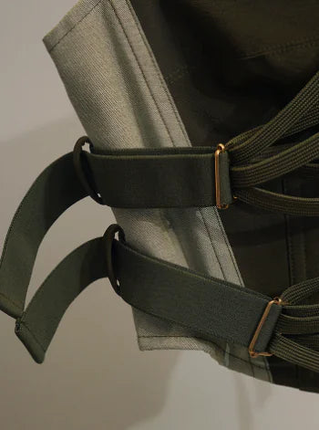 Work Style Fashion Design Collision Color Split Splicing Suspenders Tank Top