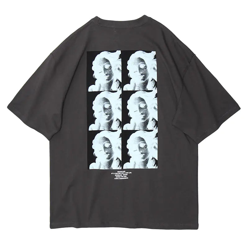 Abstract Portrait Design T-Shirt for Men and Women