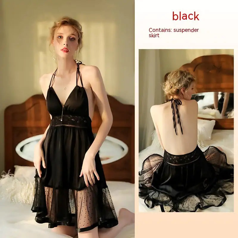 Lace Homewear Silk Pajamas