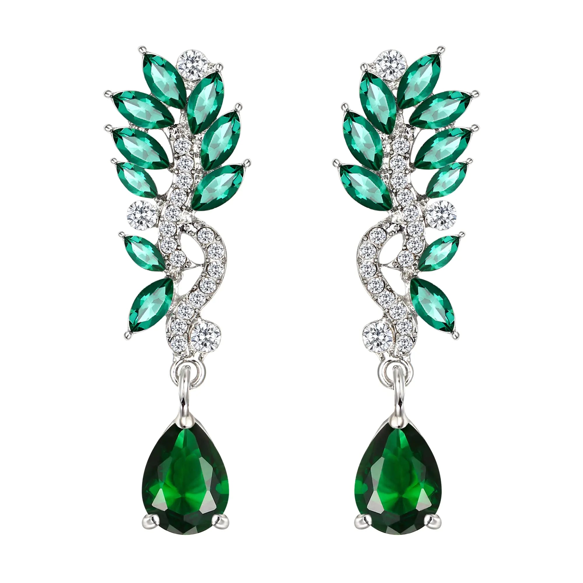 Elegant Nature-Inspired Drop Earrings
