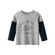 Korean-Style Boys Long-Sleeved T-Shirt