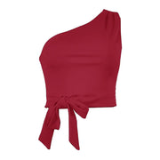 One-Shoulder Crop Top