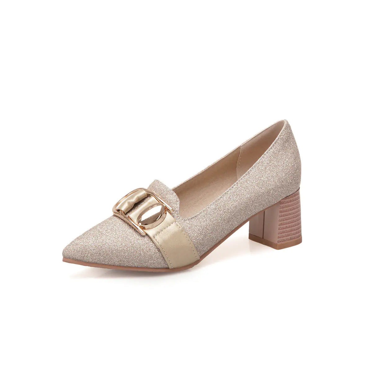 Metallic Sequined High Heels