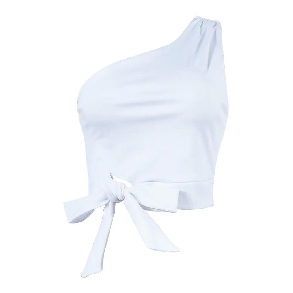 One-Shoulder Crop Top