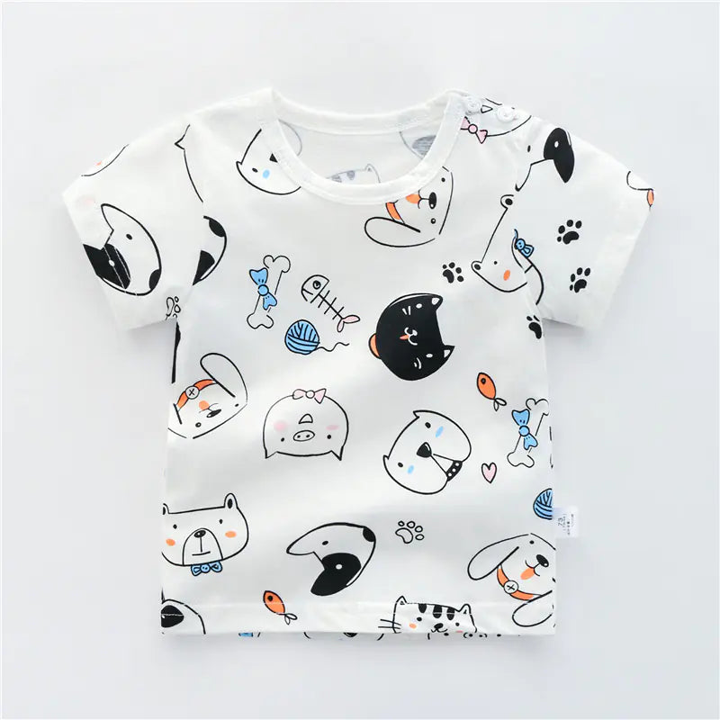Cotton All-Match T-Shirts for Babies and Children