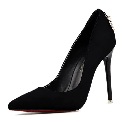 Suede Super High Heels - Statement Elegance for the Bold Woman