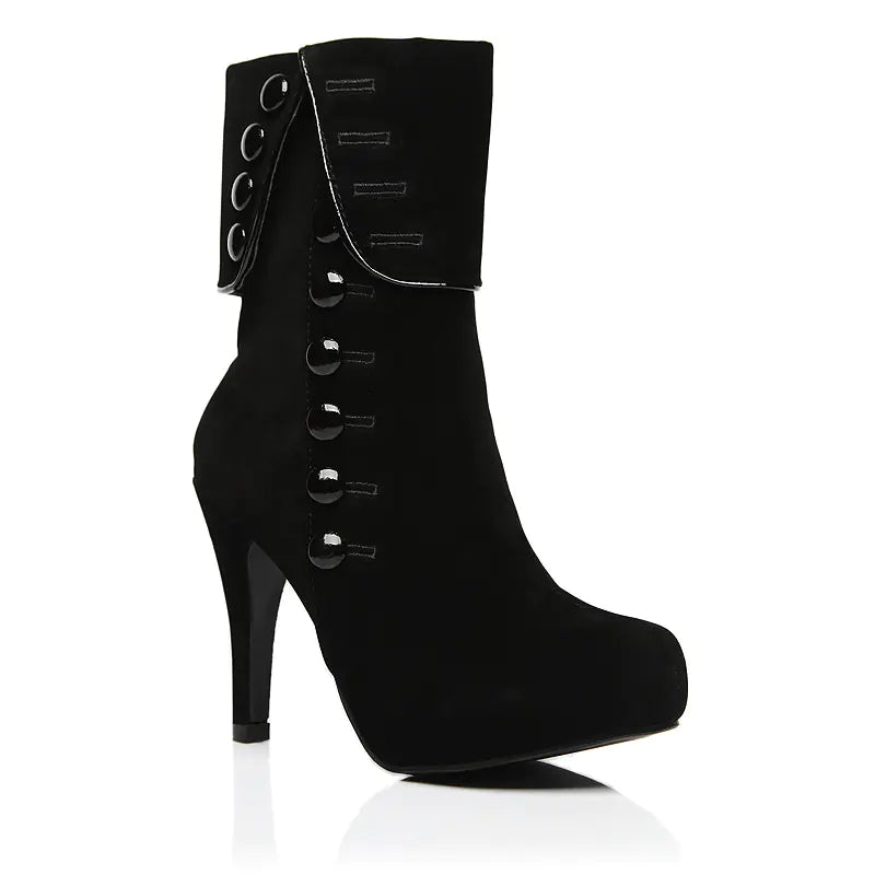 High-Heeled Ankle Boots