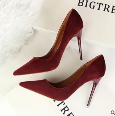 Minimalist Pointed Toe High Heels