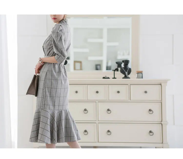 Plaid Mermaid Elegance