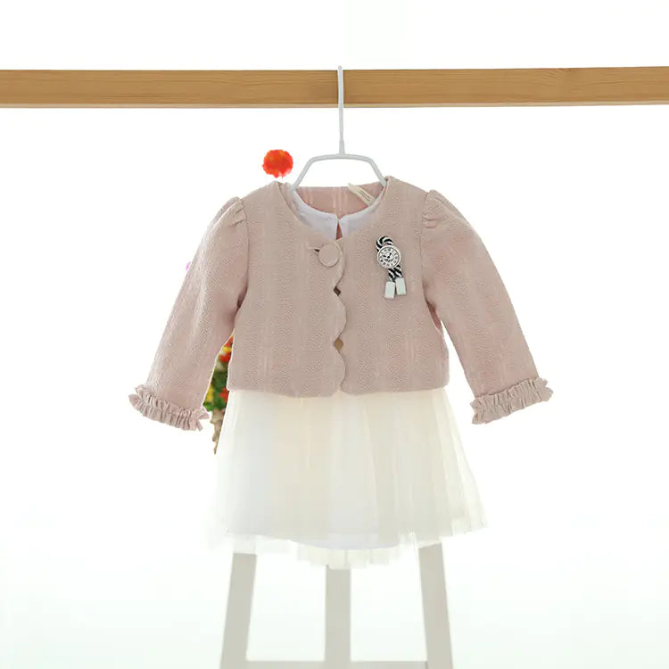 Spring Cotton Dot Pattern Princess Dress