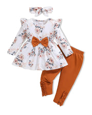 Three-Piece Floral Toddler Set