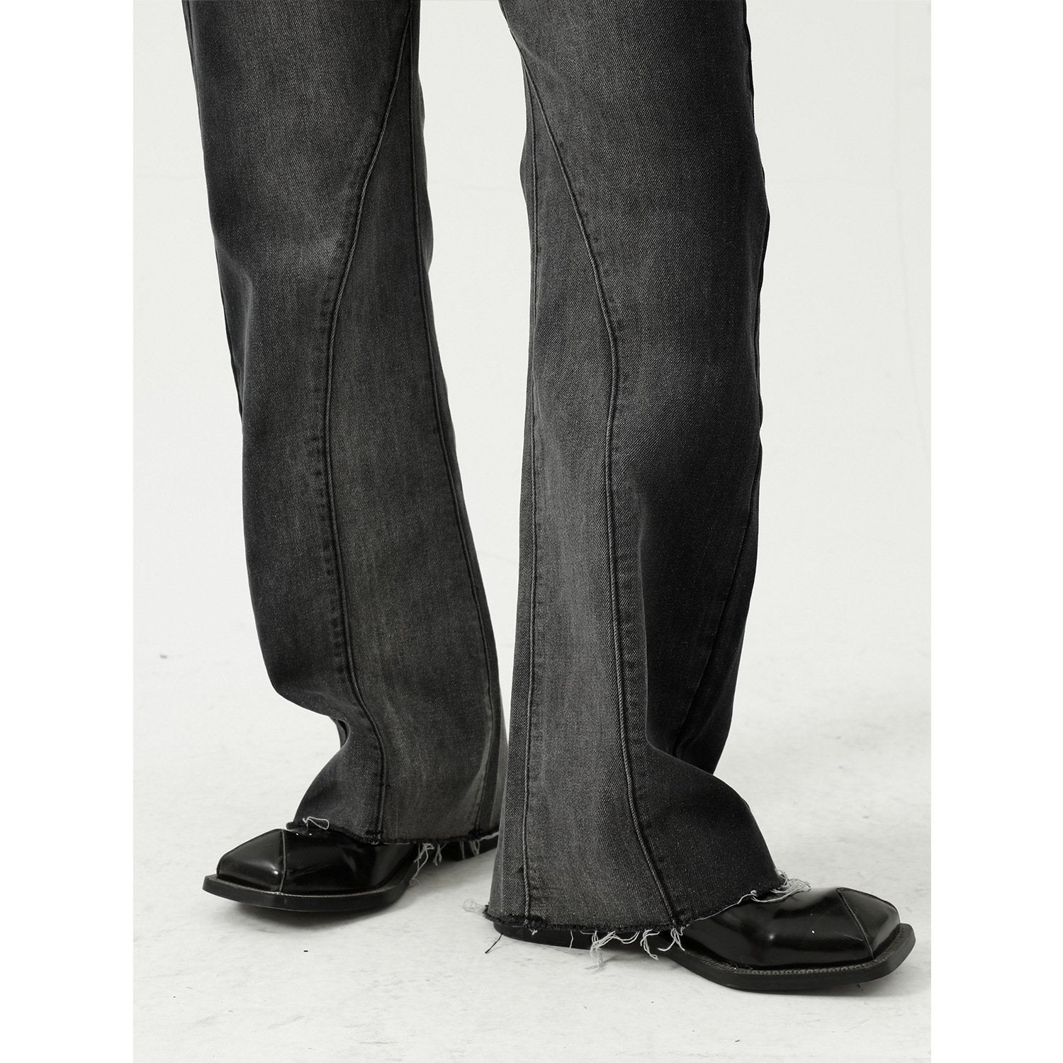 Men's Gradient Tie-Dye Micro Flare Jeans