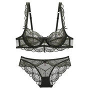 French Lace Ultra-Thin Lingerie Set