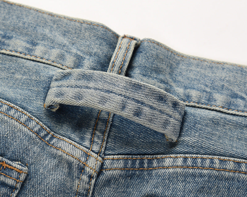 Cut Jeans High Street Style