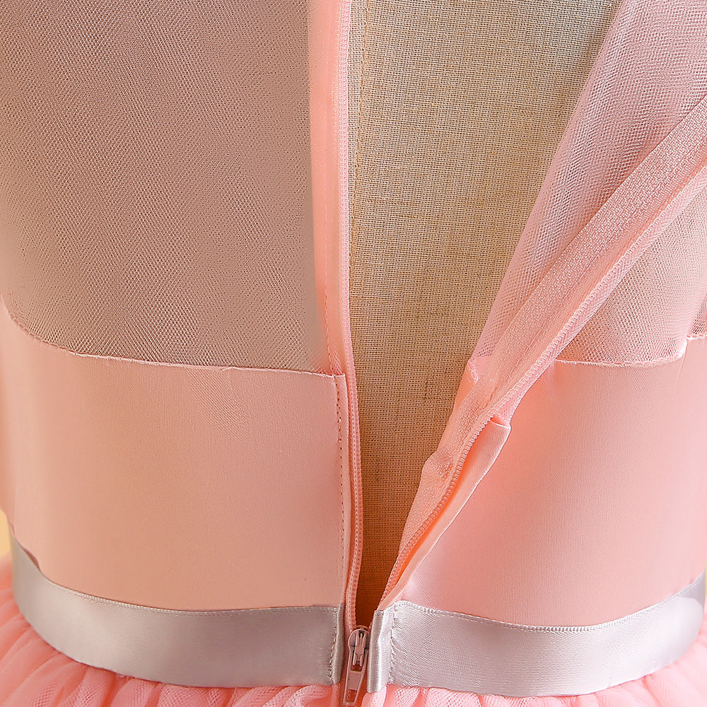 Children's Fashion Casual Solid Color Dress