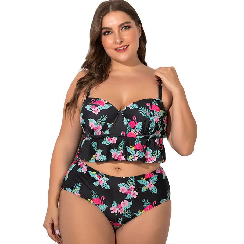 Plus Size Bikini with Steel Support