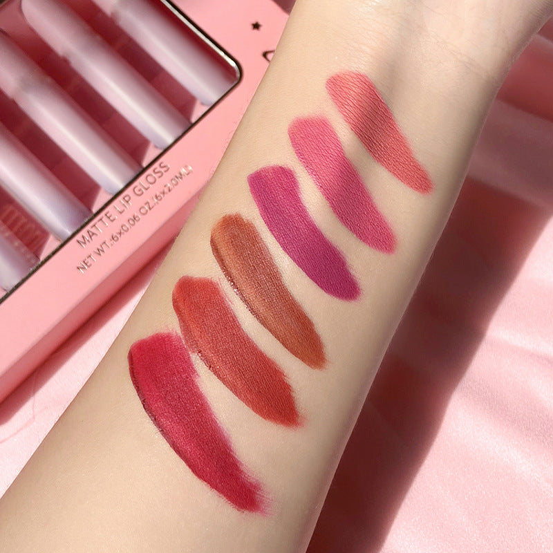 Non-Stick Matte Velvet Lip Gloss Set
