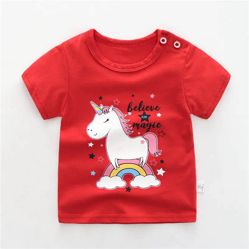 Cotton All-Match T-Shirts for Babies and Children