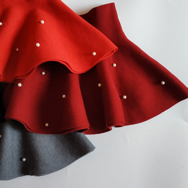 Beaded Knit Sweater Dress