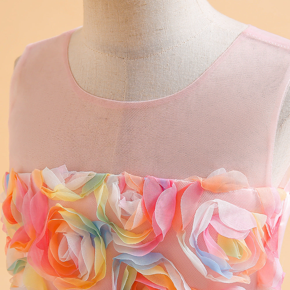 Children's Fashion Casual Solid Color Dress