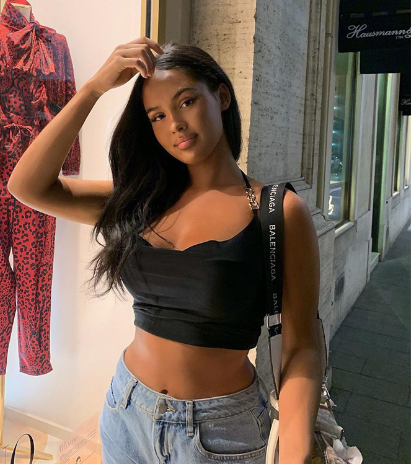 Metal Neck Lacing Crop Top