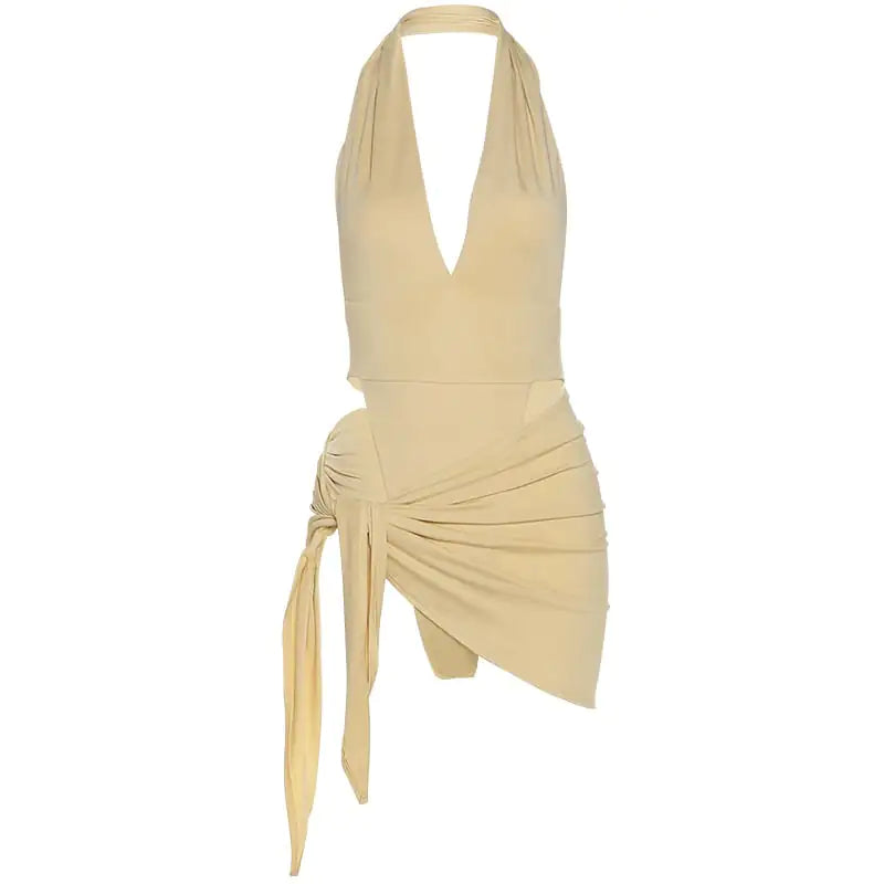 Summer V-Neck Halter Dress